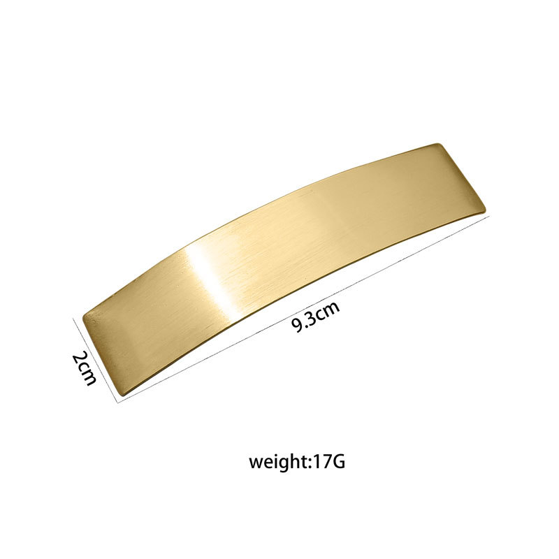 Brushed Metal Barrettes - Simple & Versatile Ponytail Clip for European American Normcore Style Fashion - Image 14