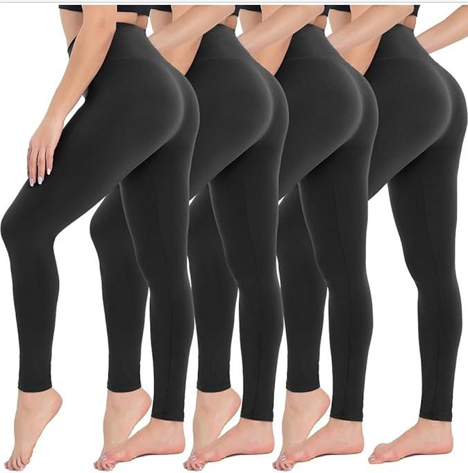 Women's High Waist Leggings - Soft Yoga Pants Perfect for Workouts and Exercise - Image 2