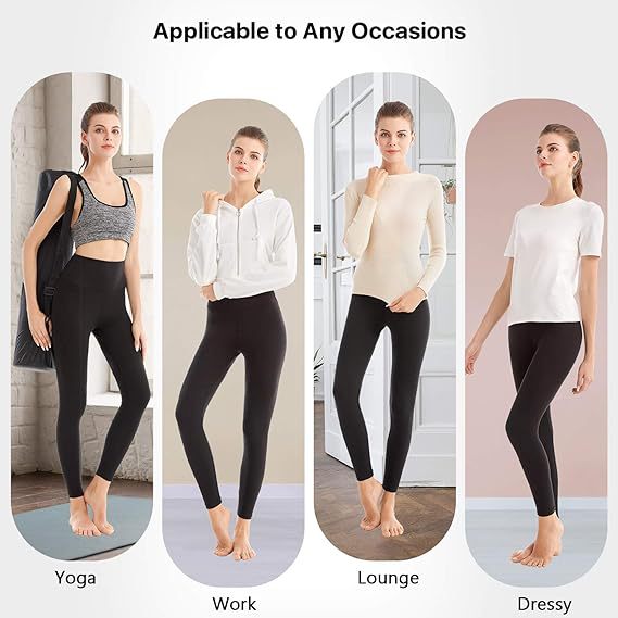 Women's High Waist Leggings - Soft Yoga Pants Perfect for Workouts and Exercise - Image 7