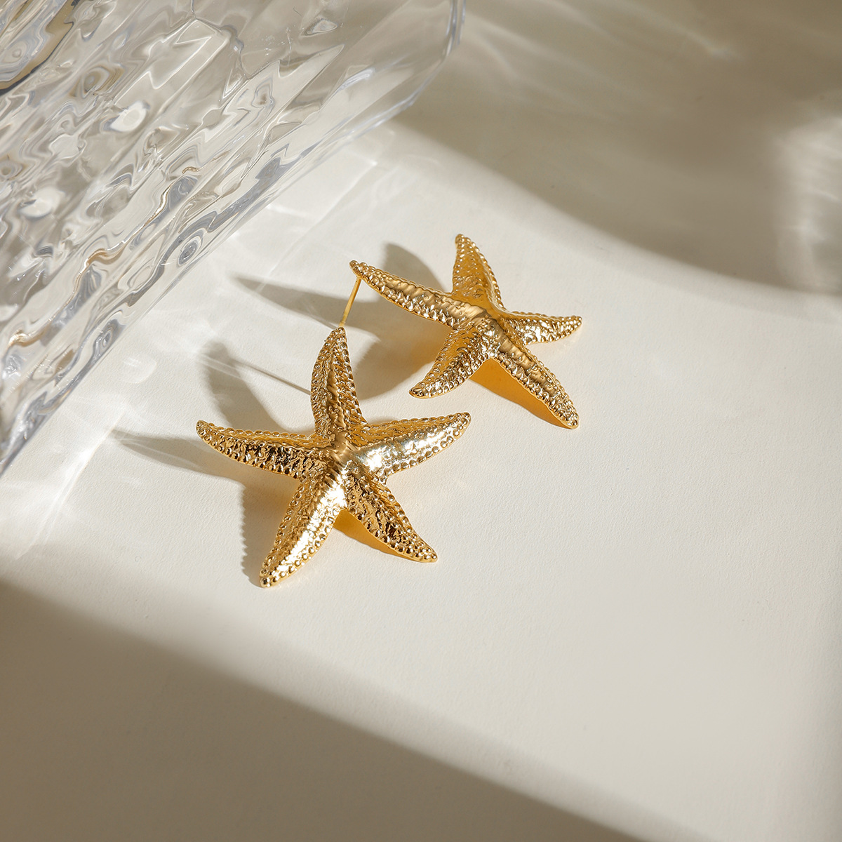 Elegant Serene Gold Starfish Earrings - Perfect Ocean-Inspired Jewelry - Image 3