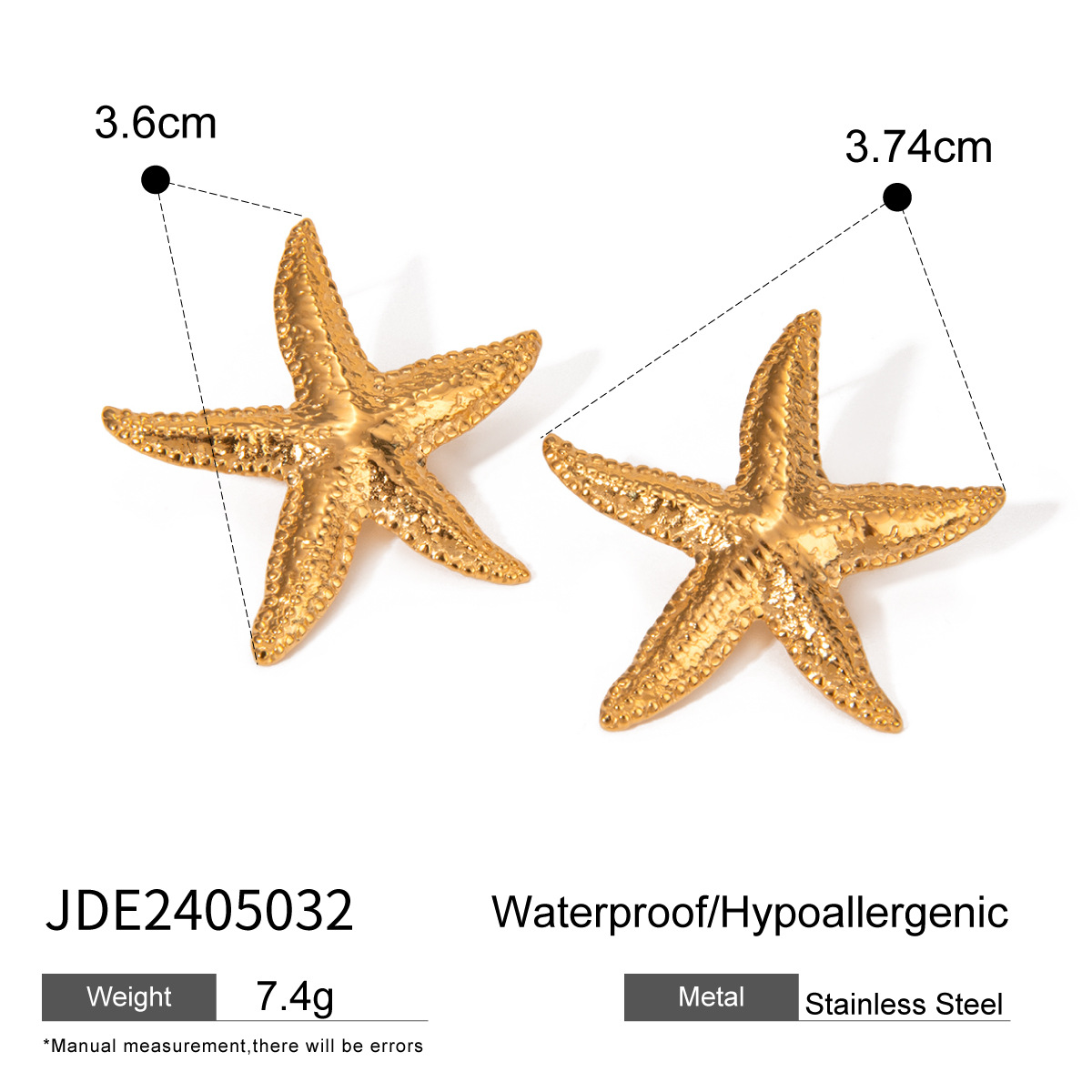 Elegant Serene Gold Starfish Earrings - Perfect Ocean-Inspired Jewelry - Image 6