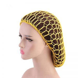 Elegant Ladies Hand Crocheted Drooping Hair Net - Long Mesh Night Cap for Hair Care