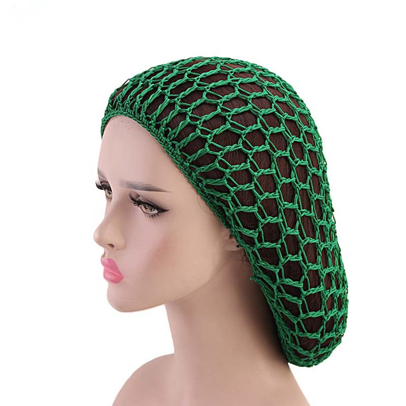 Elegant Ladies Hand Crocheted Drooping Hair Net - Long Mesh Night Cap for Hair Care - Image 3
