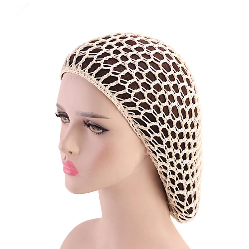 Elegant Ladies Hand Crocheted Drooping Hair Net - Long Mesh Night Cap for Hair Care - Image 4