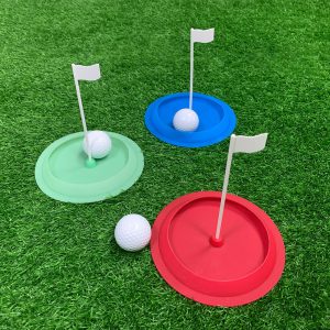 Silicone Green Putter Plate - Indoor Golf Hole Cup for Perfect Practice