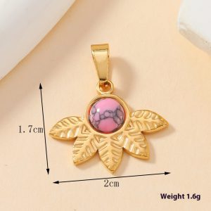 Elegant Single Pendant Stainless Steel Casting Ornament - Love Oval Design