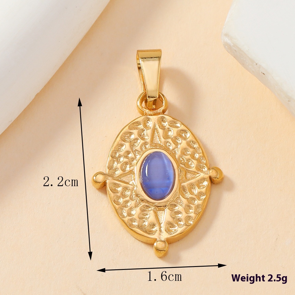 Elegant Single Pendant Stainless Steel Casting Ornament - Love Oval Design - Image 15