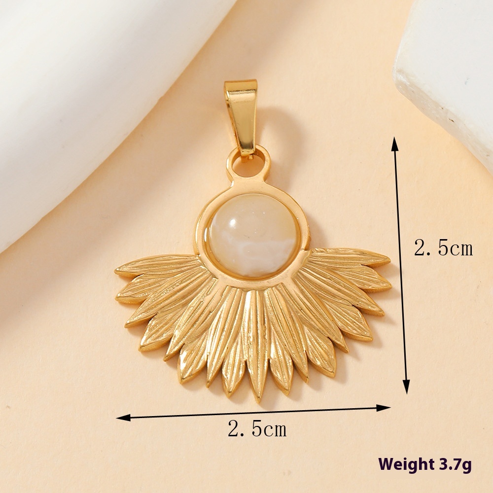 Elegant Single Pendant Stainless Steel Casting Ornament - Love Oval Design - Image 17