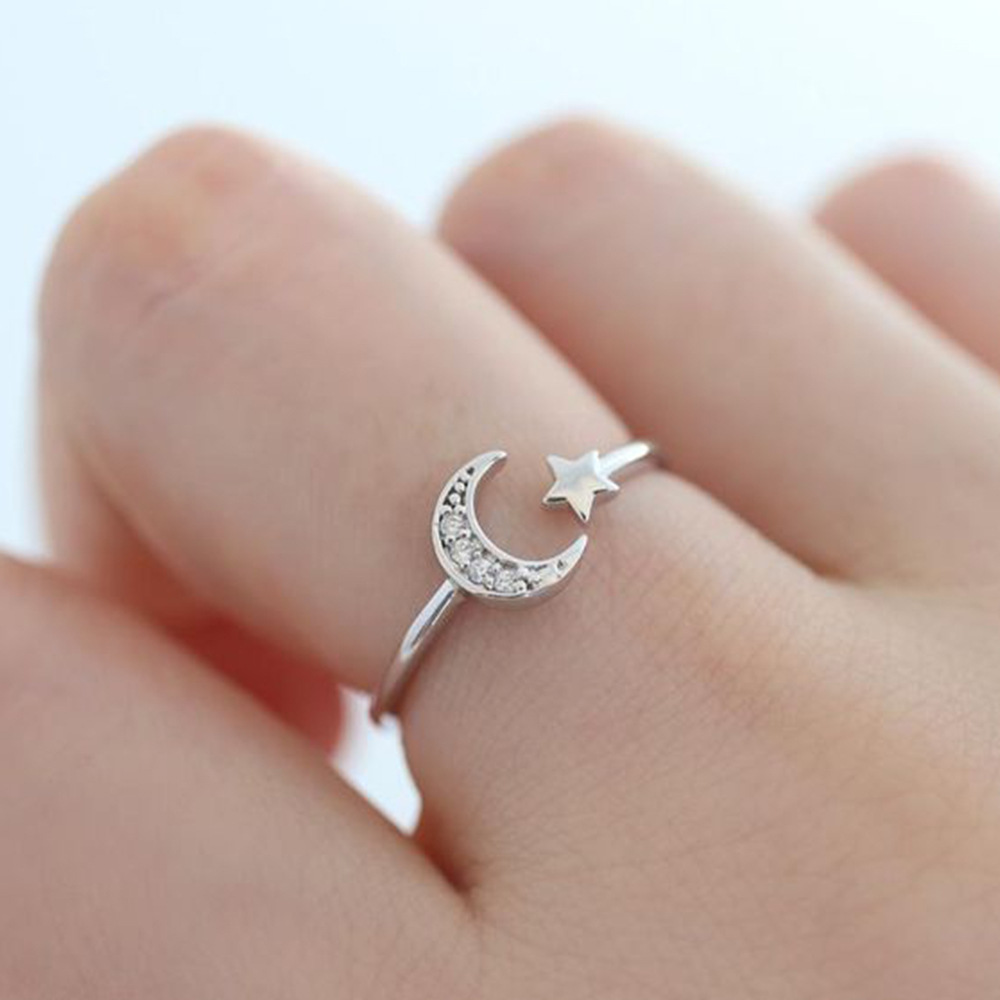 Trendy Star and Moon Ring for Women - Embrace Your Unique Style