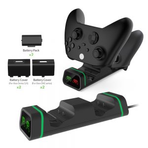 Xbox Series X|S Wireless Controller Dual Charging Kit with Slim One X Dual Battery Charging Solution