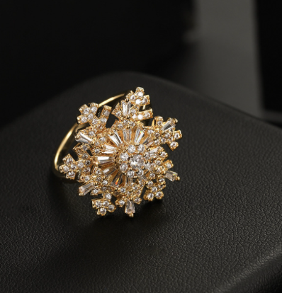 A Charming Rotatable Snowflake Ring that Twirls for Girls - Image 7