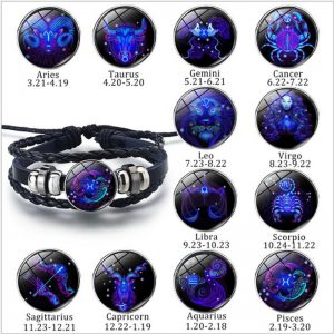 Zodiac Constellation Braided Bracelet for Men, Women, and Kids - Stylish Design