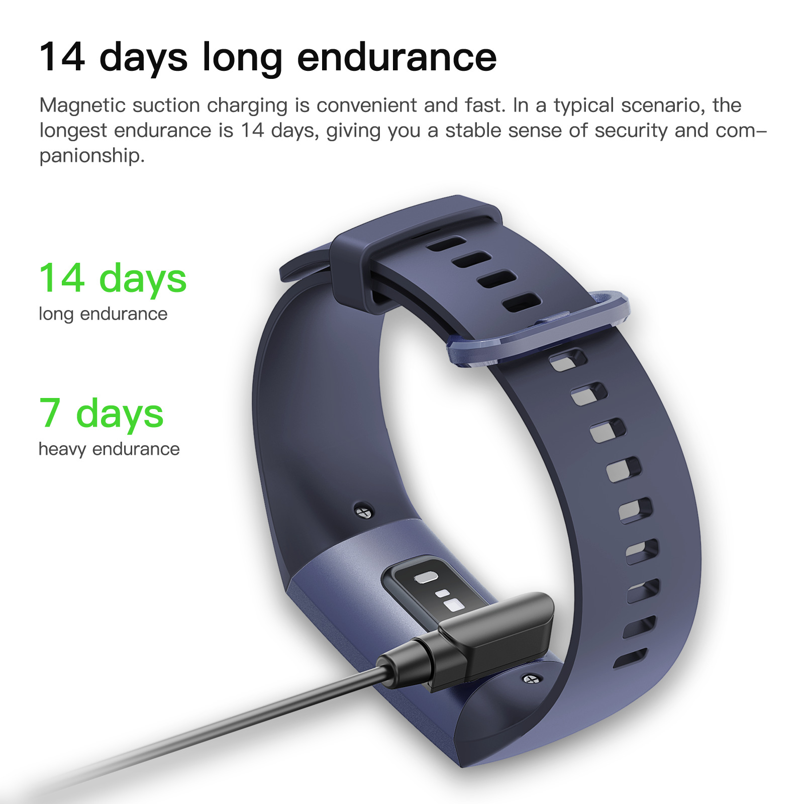 C80 Smart AMOLED Heart Rate and Blood Oxygen Monitoring Bracelet with Power - Image 4