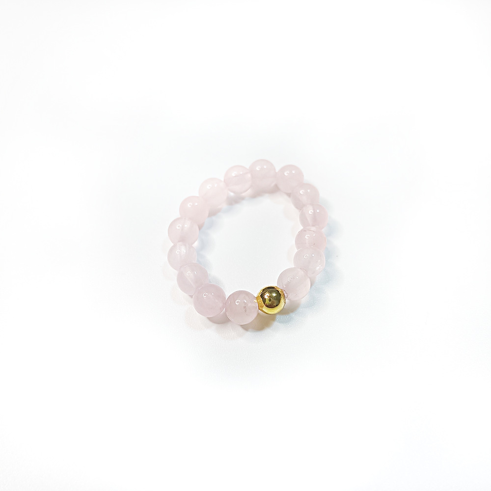 Vintage Natural Beaded Crystal Ring - Simple and Lucky Charm - Image 4