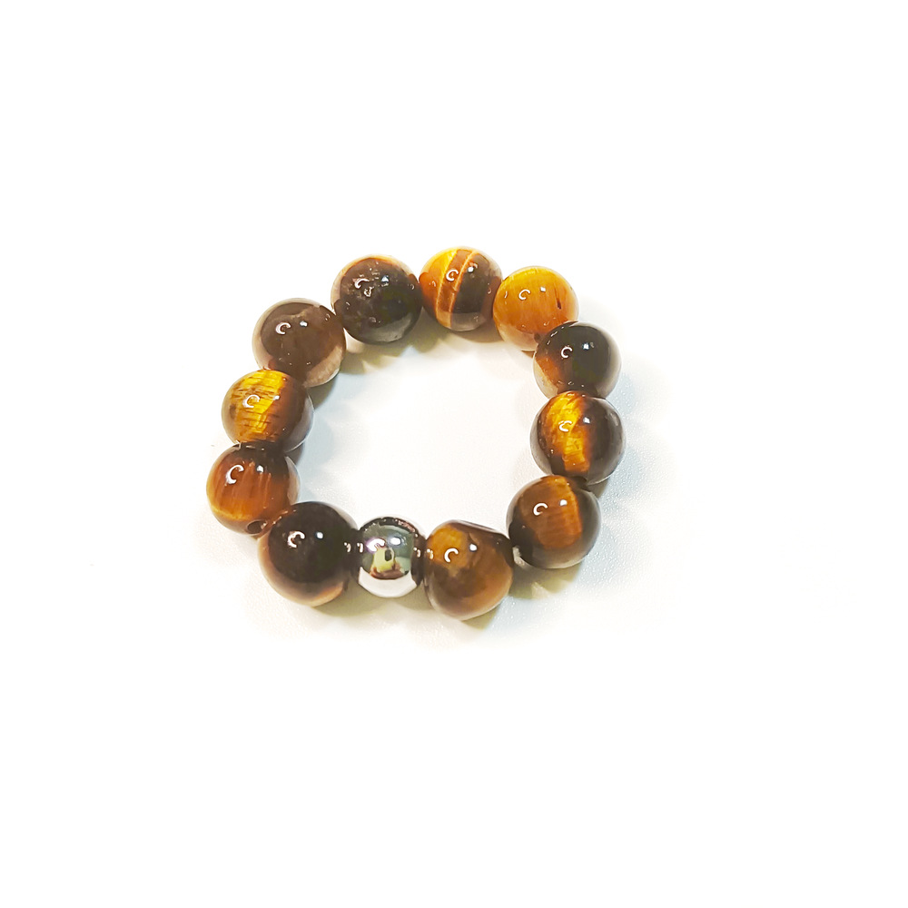 Vintage Natural Beaded Crystal Ring - Simple and Lucky Charm - Image 11