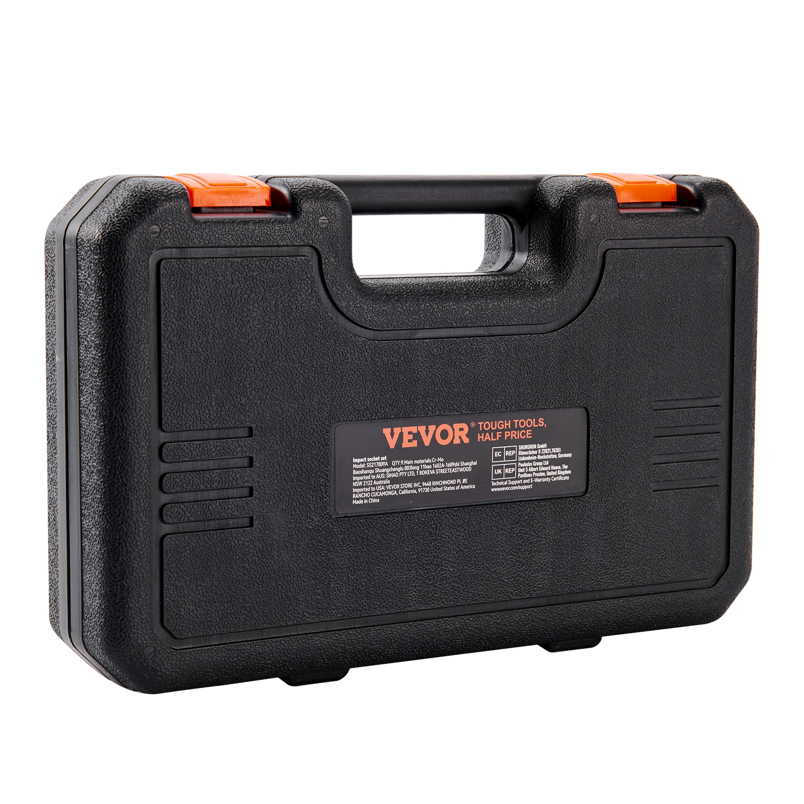 VEVOR 1/2" Drive Impact Socket Set - 9 Piece Metric Deep Socket Set 29-38mm, Durable 6 Point Cr-Mo Alloy Steel for Auto Repair, Clear Size Markings, Sturdy Storage Case Included - Image 7