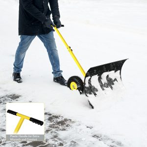 Versatile Adjustable Manual Snow Removal Vehicle for Efficient Snow Clearing