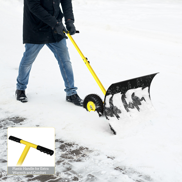 Versatile Adjustable Manual Snow Removal Vehicle for Efficient Snow Clearing