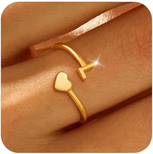 26 English Letters Ring - Elegant Real Gold Plated Simple Ring - Image 4