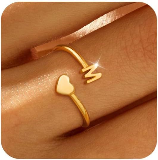 26 English Letters Ring - Elegant Real Gold Plated Simple Ring - Image 5