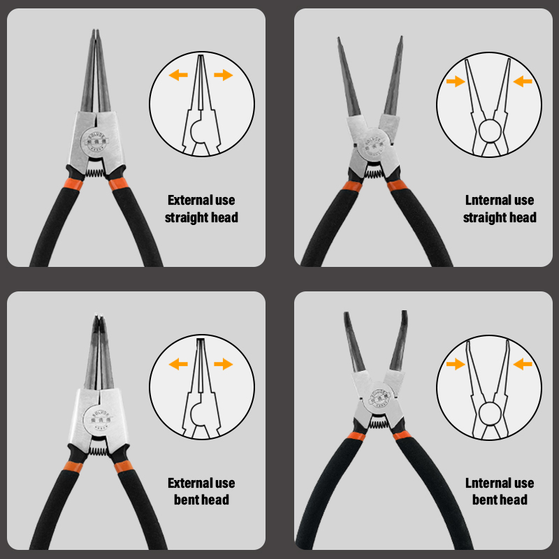9-inch Snap Pliers 4-Piece Set - Model SKQ-009 for Precision Work - Image 6