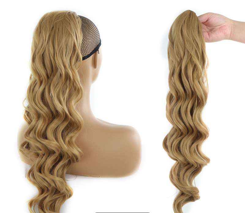 Big Wave Drawstring Ponytail Wig - Matte High Temperature Silk Fiber Hair