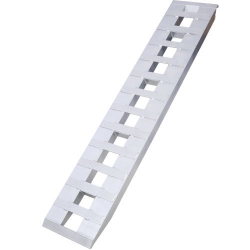 Heavy Duty Universal Loading Ramps with Top Hook, 72" x 14", 6600 LBS Capacity for Motorcycle, Tractor, ATV - 1 Pair of Silver Aluminum Ramps - Image 5