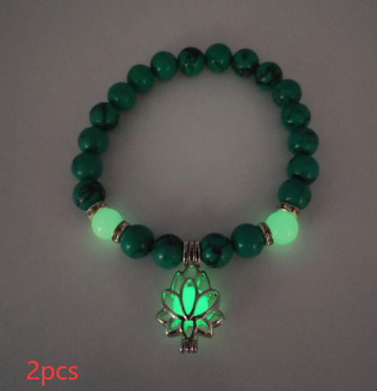 Energy Luminous Lotus Natural Stone Bracelet - Yoga Healing Glow-in-the-Dark Charm Beads for Men & Women | Buddhism Prayer Accessory - Image 10