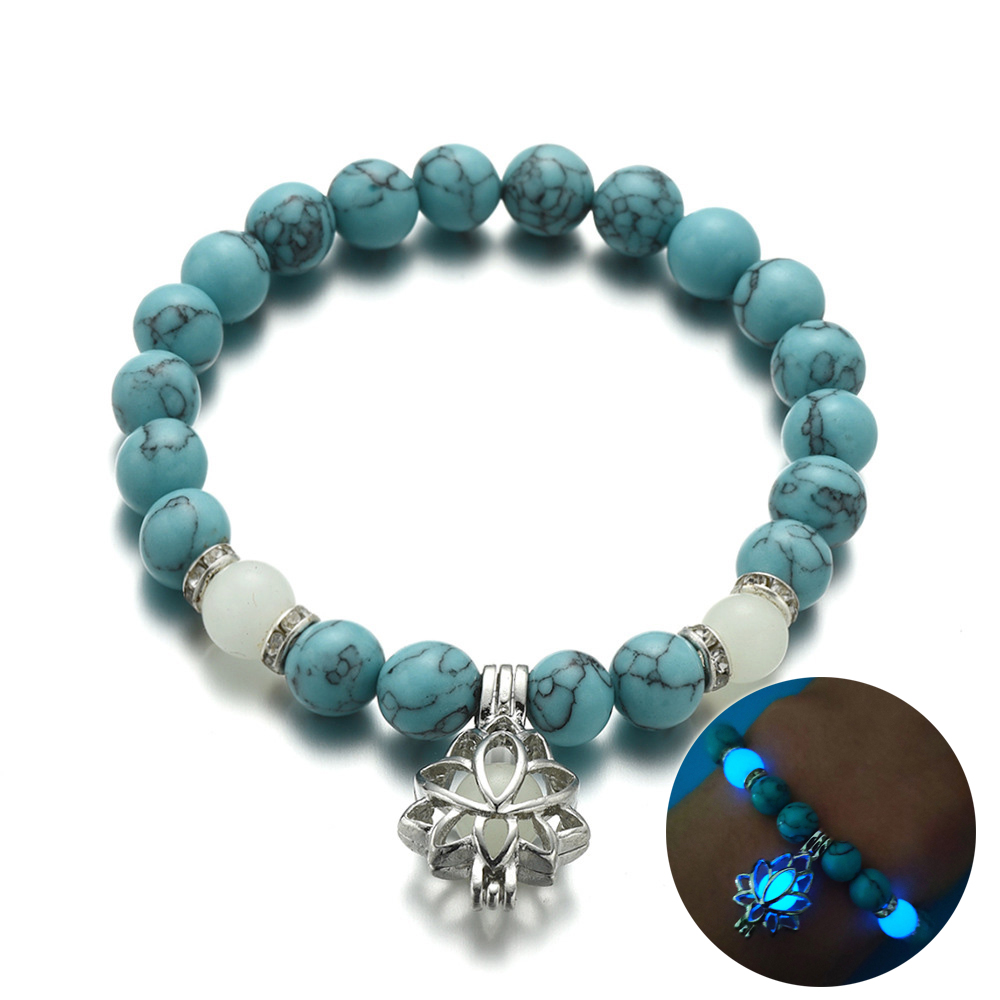 Energy Luminous Lotus Natural Stone Bracelet - Yoga Healing Glow-in-the-Dark Charm Beads for Men & Women | Buddhism Prayer Accessory - Image 11