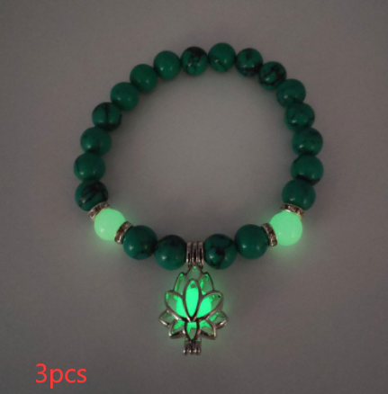 Energy Luminous Lotus Natural Stone Bracelet - Yoga Healing Glow-in-the-Dark Charm Beads for Men & Women | Buddhism Prayer Accessory - Image 12