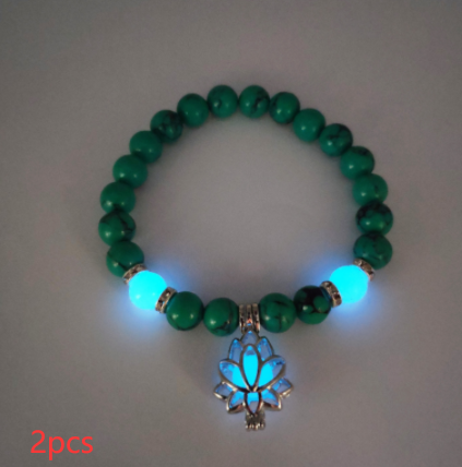 Energy Luminous Lotus Natural Stone Bracelet - Yoga Healing Glow-in-the-Dark Charm Beads for Men & Women | Buddhism Prayer Accessory - Image 13