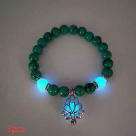 Energy Luminous Lotus Natural Stone Bracelet - Yoga Healing Glow-in-the-Dark Charm Beads for Men & Women | Buddhism Prayer Accessory - Image 14
