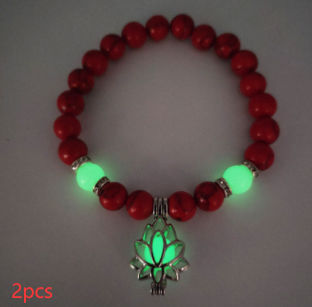 Energy Luminous Lotus Natural Stone Bracelet - Yoga Healing Glow-in-the-Dark Charm Beads for Men & Women | Buddhism Prayer Accessory - Image 15