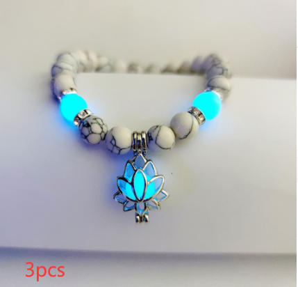 Energy Luminous Lotus Natural Stone Bracelet - Yoga Healing Glow-in-the-Dark Charm Beads for Men & Women | Buddhism Prayer Accessory - Image 18