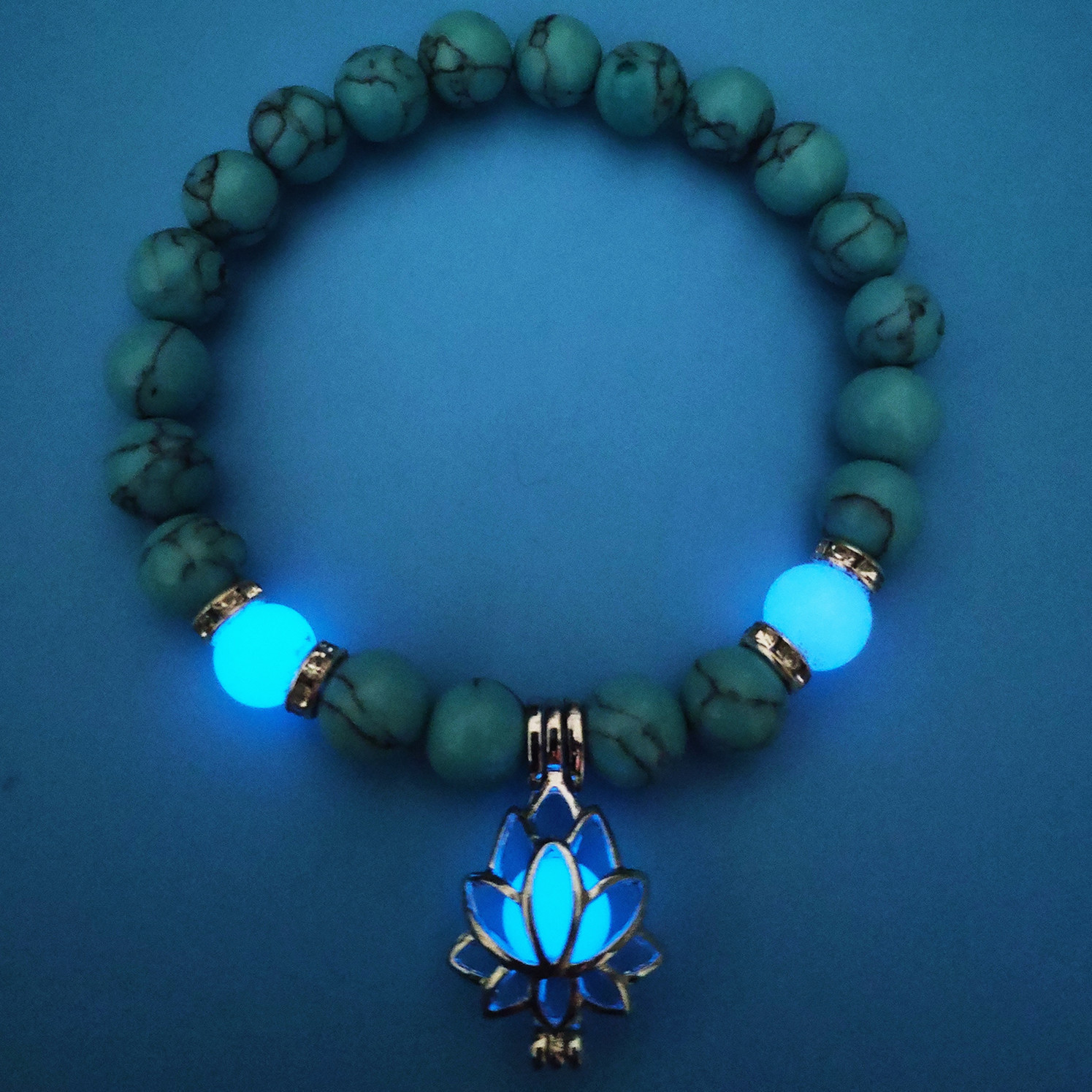 Energy Luminous Lotus Natural Stone Bracelet - Yoga Healing Glow-in-the-Dark Charm Beads for Men & Women | Buddhism Prayer Accessory - Image 24