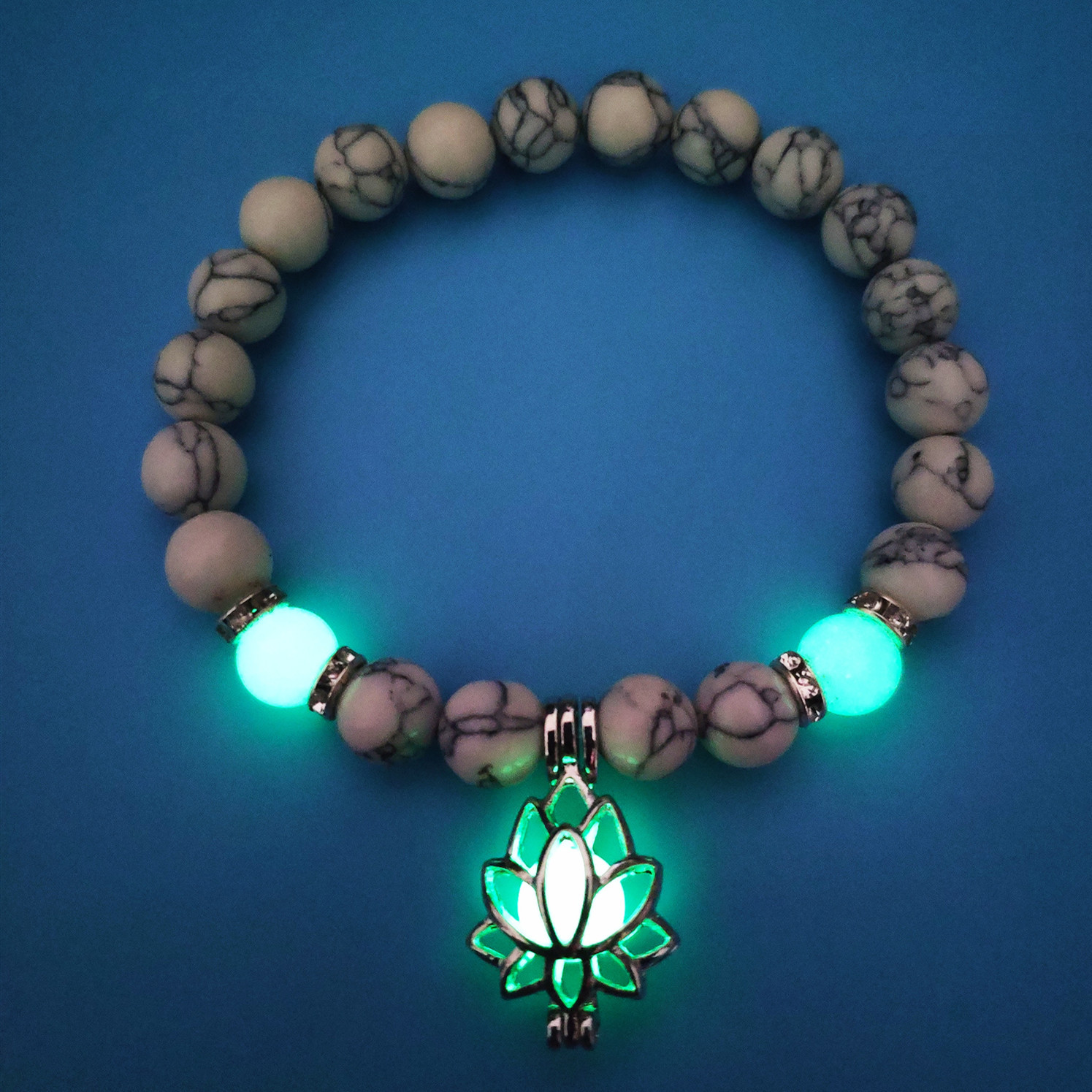 Energy Luminous Lotus Natural Stone Bracelet - Yoga Healing Glow-in-the-Dark Charm Beads for Men & Women | Buddhism Prayer Accessory - Image 25