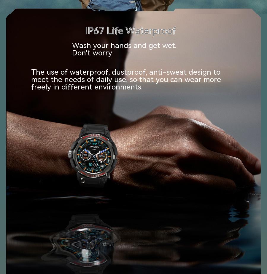 2-in-1 Smart Watch and TWS Bluetooth Headset GT100 with Dual Call and 128m Memory - Image 9