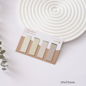 Magnetic Morandi Series Color Block Bookmark - Stylish & Functional Reading Accessory