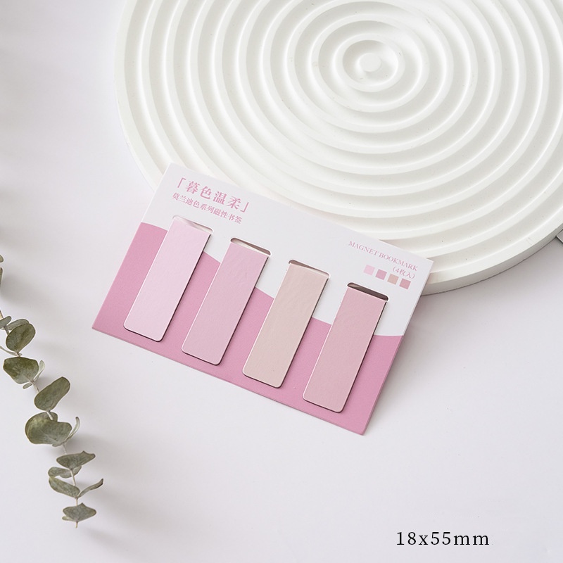 Magnetic Morandi Series Color Block Bookmark - Stylish & Functional Reading Accessory - Image 7