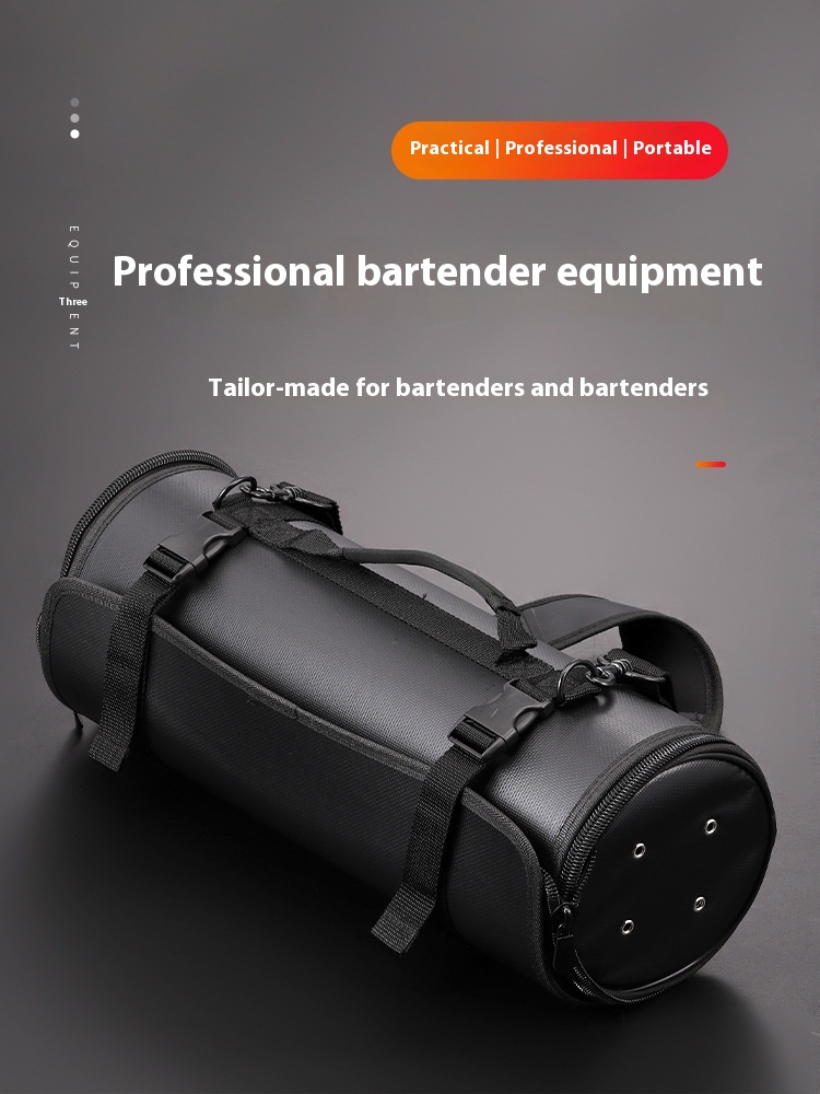 Stainless Steel Cocktail Shaker Storage Bag - Complete Shaker Set - Image 3