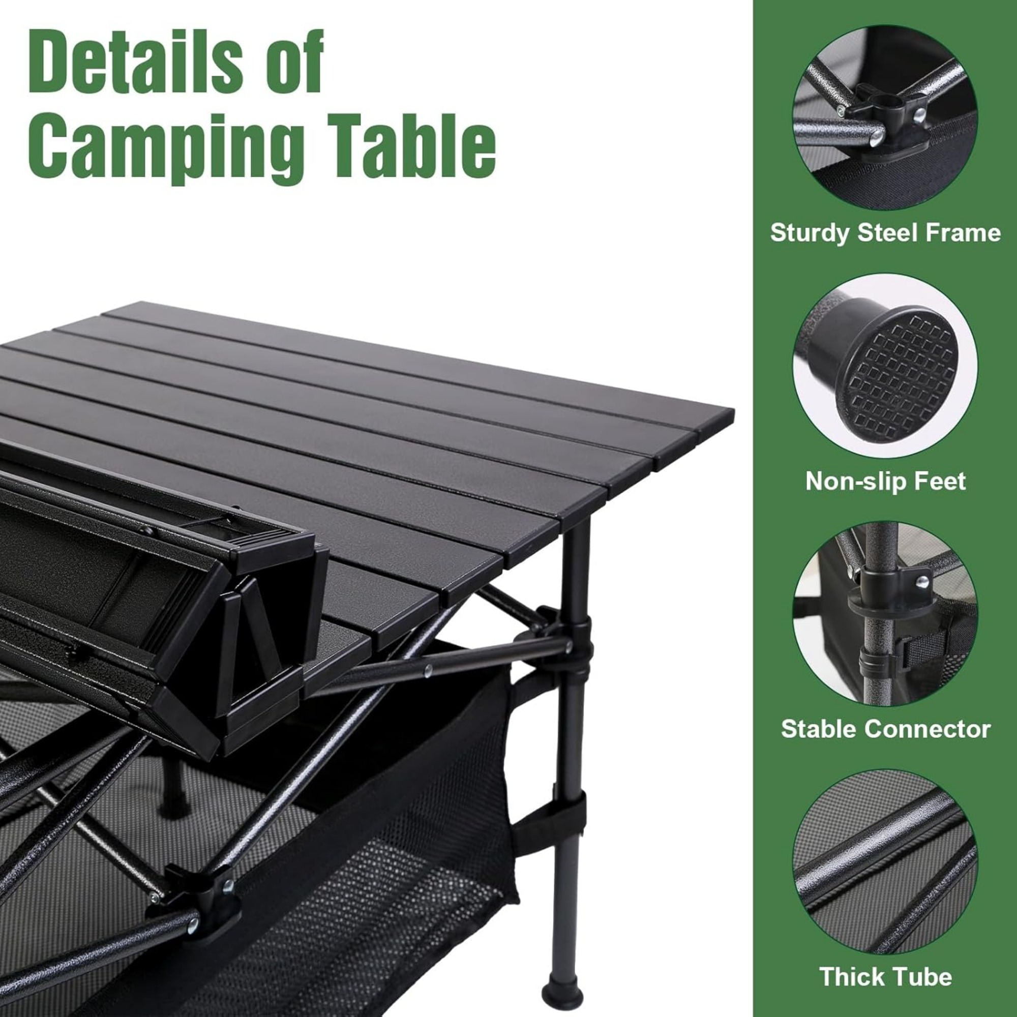Lightweight Foldable Camping Table - Exclusive Availability, Not Sold on Amazon Weekends - Image 3