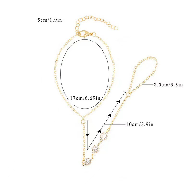 Alluring Women's Alloy Double-Sided Diamond Jewelry with Genuine Diamonds - Image 5