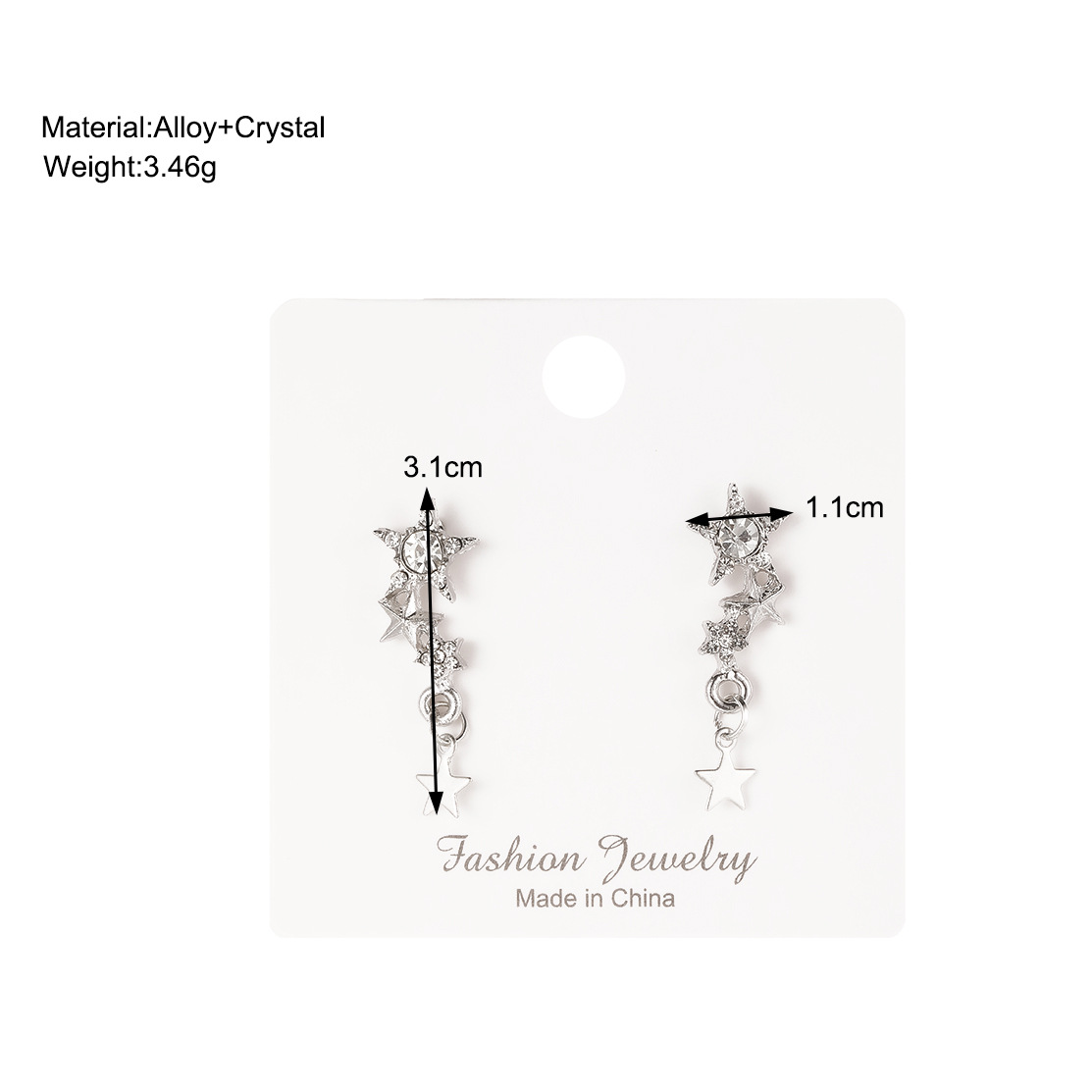 Elegant Star Ear Studs for Women - Unique and Stylish Accessories - Image 2