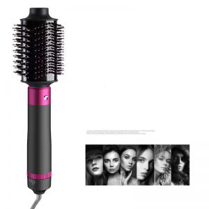 5 In 1 Professional Hair Dryer Brush & Straightening Tool - Electric Styling Brush & Automatic Curler for Effortless Beauty