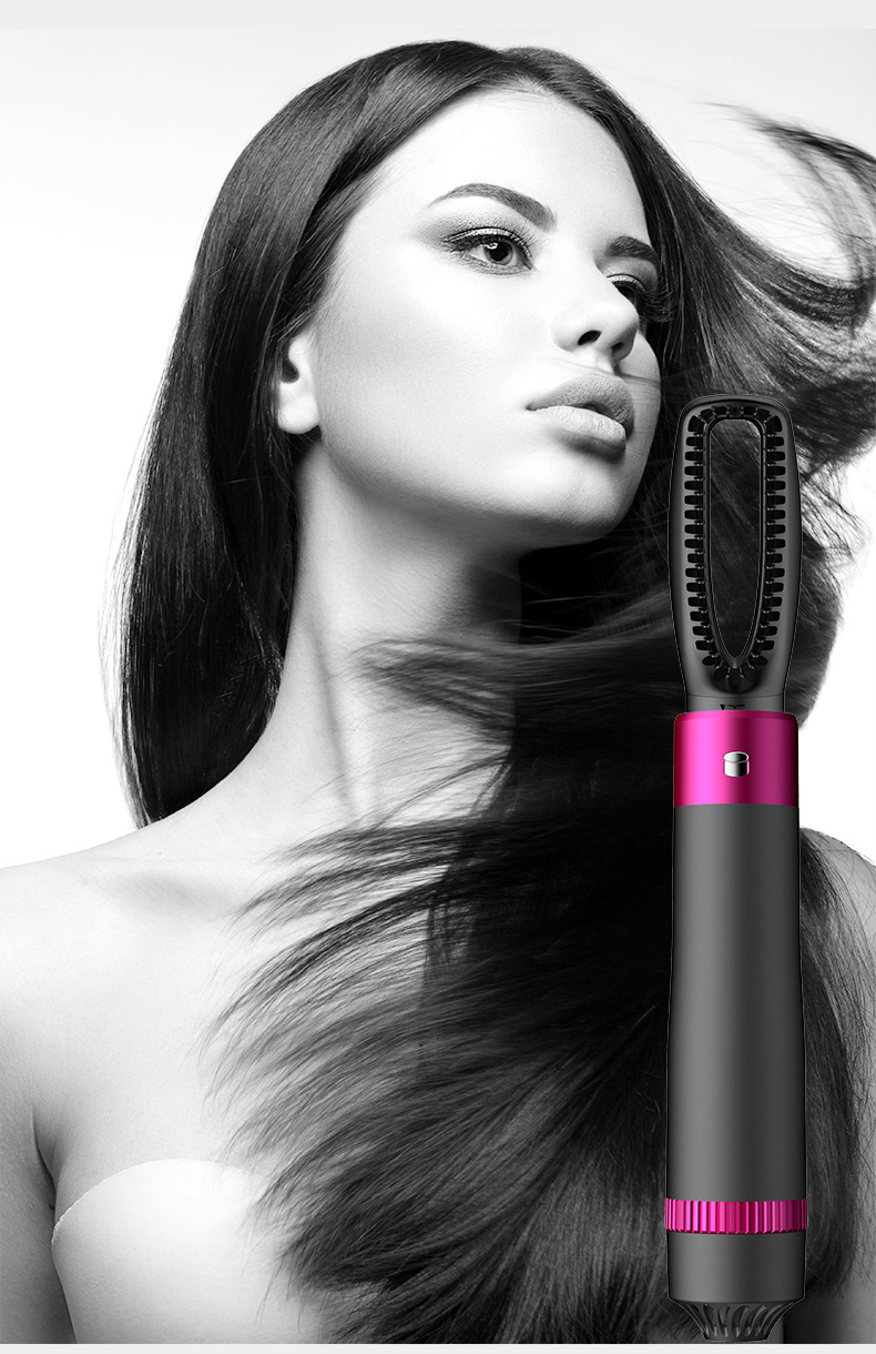 5 In 1 Professional Hair Dryer Brush & Straightening Tool - Electric Styling Brush & Automatic Curler for Effortless Beauty - Image 3