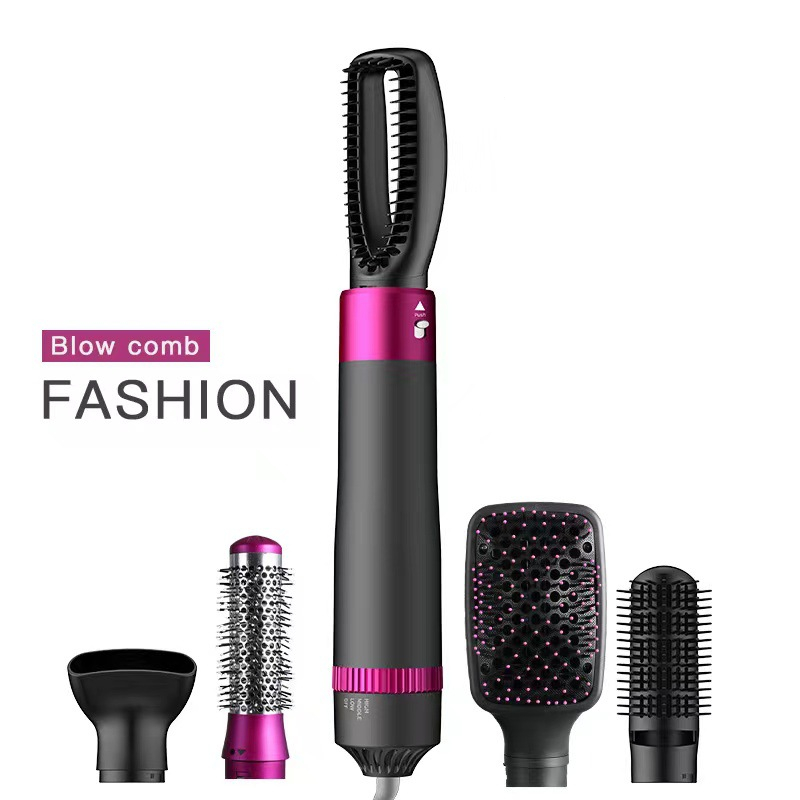 5 In 1 Professional Hair Dryer Brush & Straightening Tool - Electric Styling Brush & Automatic Curler for Effortless Beauty - Image 9