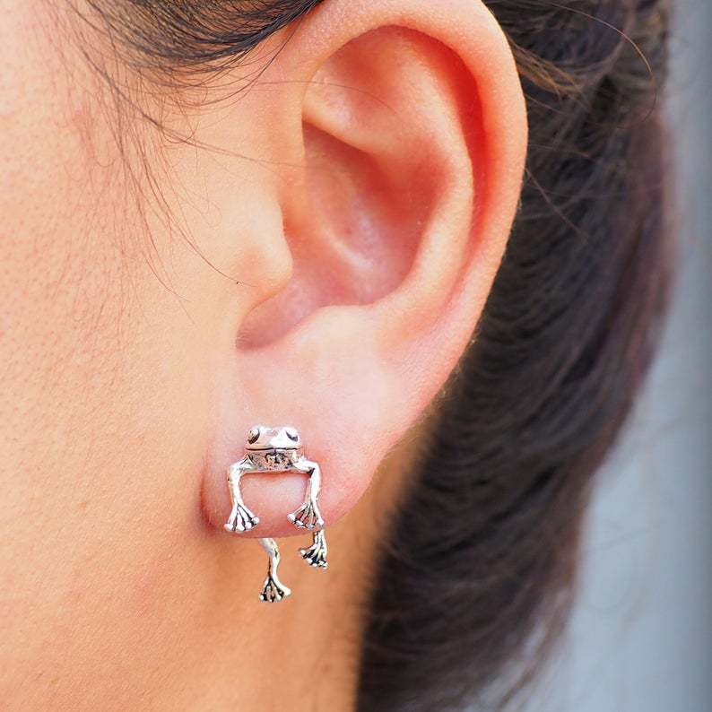Adorable Frog Earrings - Fun Animal Studs for Women & Girls | Perfect Jewelry Gift - Image 2