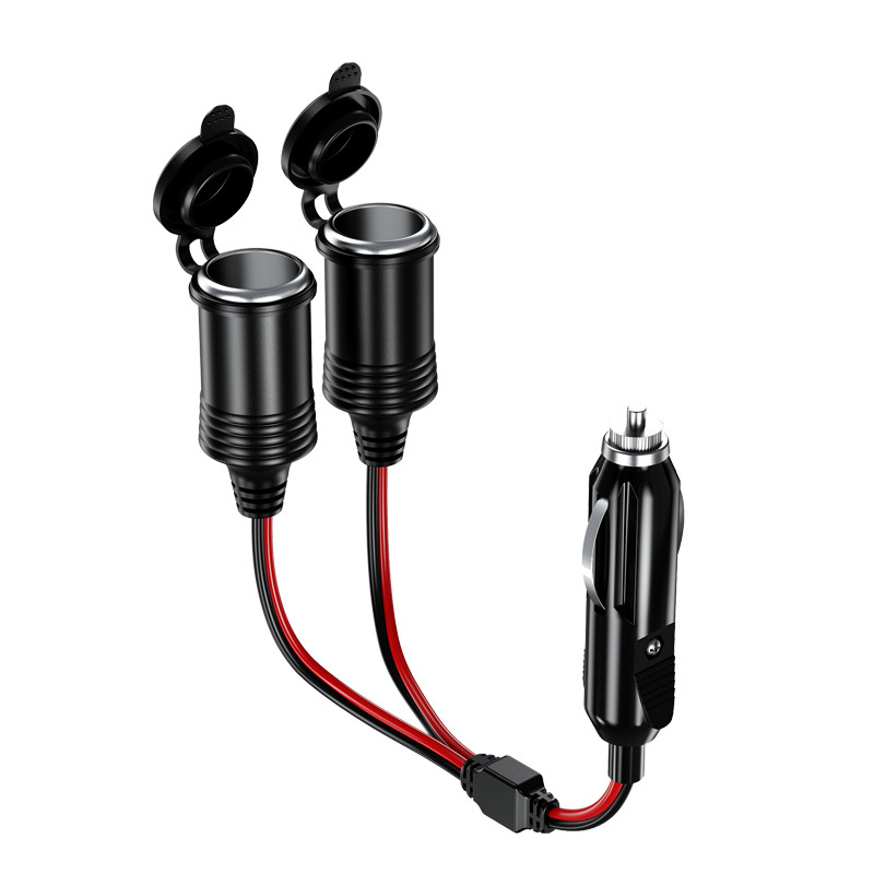 12V/24V Car Cigarette Lighter Extension Cable for Enhanced Power Access