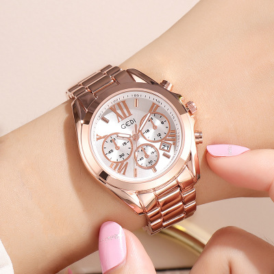 Elegant Rose Gold Casual Watch for Women - Luxury Timepiece
