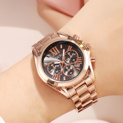 Elegant Rose Gold Casual Watch for Women - Luxury Timepiece - Image 4
